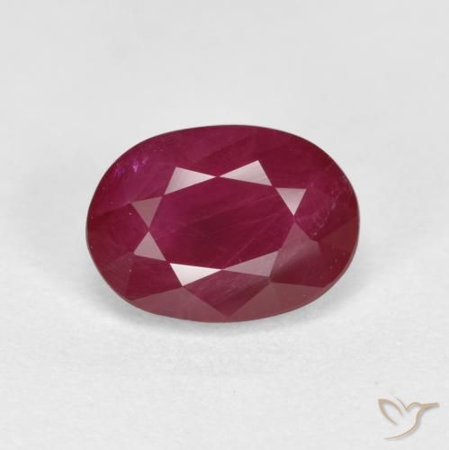 1.25ct Natural Deep Red Ruby, Oval, VS-SI