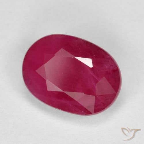 1.11 ct Red Ruby Stone, Natural Ruby in Oval Facet Shape for Sale
