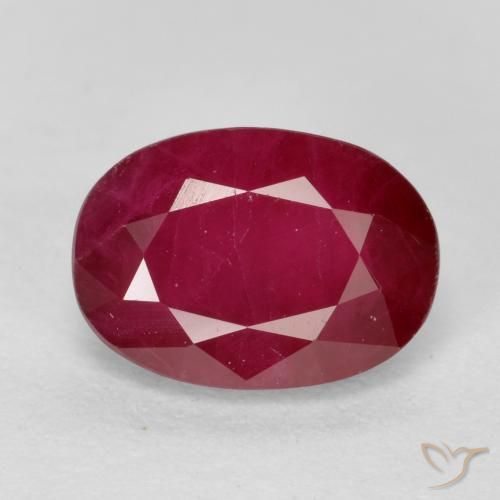 1.1 ct Oval Cut Ruby, 7.1 x 5.1 mm From Myanmar, Photo A