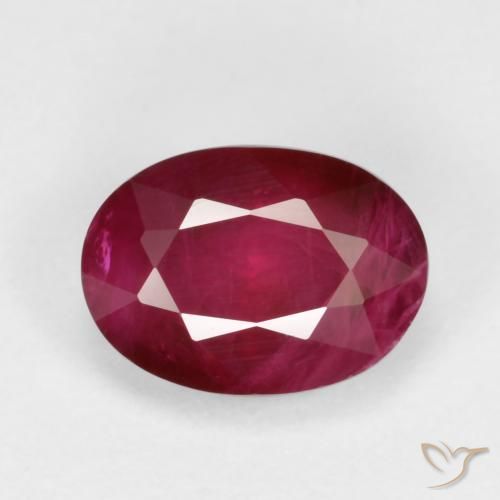 1.03ct Natural Deep Red Ruby, Oval, VS-SI
