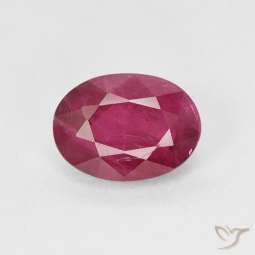 1.21ct Natural Jam Red Ruby, Oval, SI