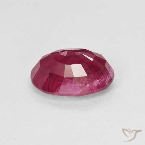 Ruby Gemstone in 7.2 x 5.3 mm Size for Sale, Ruby Stone in Jam Red Color