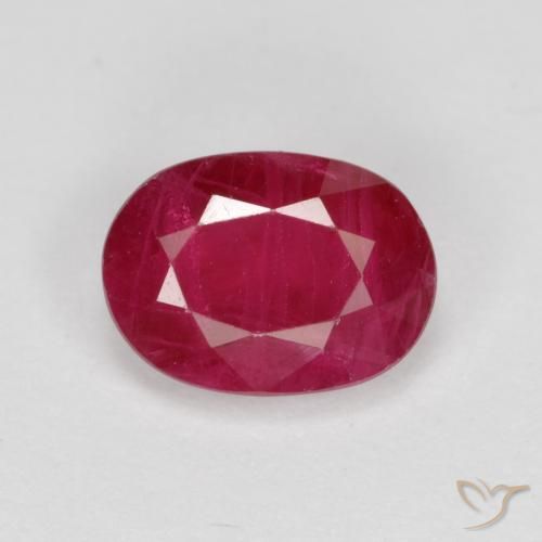 1.11ct Natural Jam Red Ruby, Oval, SI
