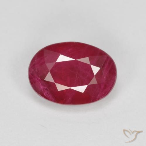 1.12ct Natural Deep Crimson Ruby, Oval, SI