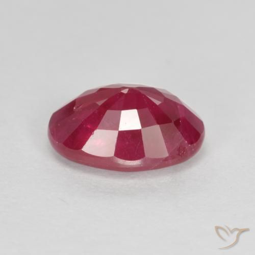 Ruby Gemstone in 7 x 5 mm (calibrated) Size for Sale, Ruby Stone in Deep Crimson Color
