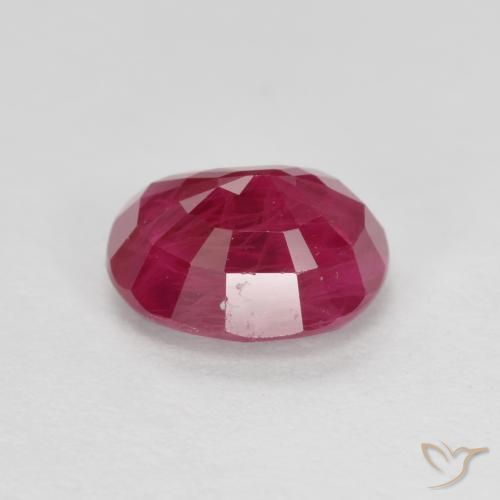 Ruby Gemstone in 6.5 x 5.5 mm Size for Sale, Ruby Stone in Medium Red Color
