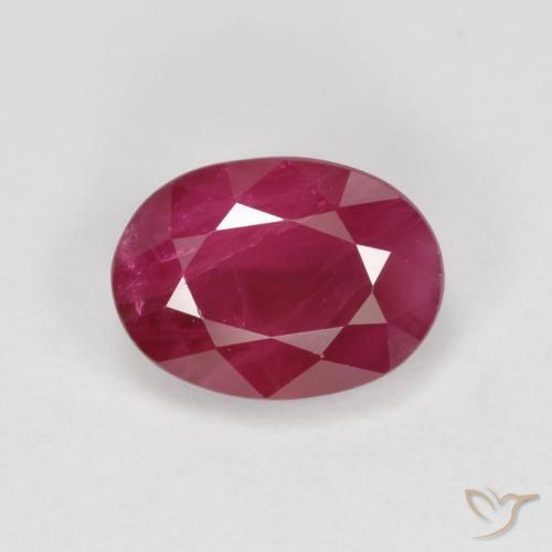 1.06ct Natural Blood Red Ruby, Oval, SI