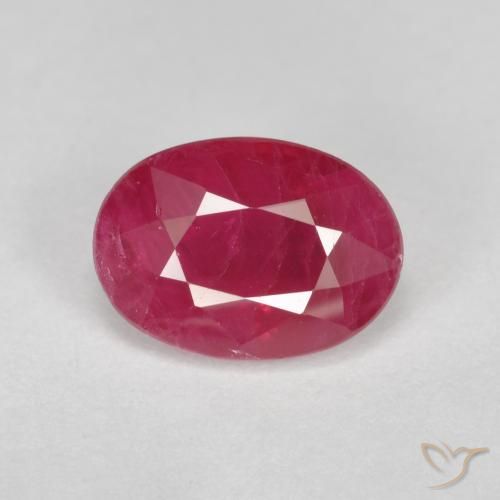 1.08ct Natural Jam Red Ruby, Oval, VS-SI