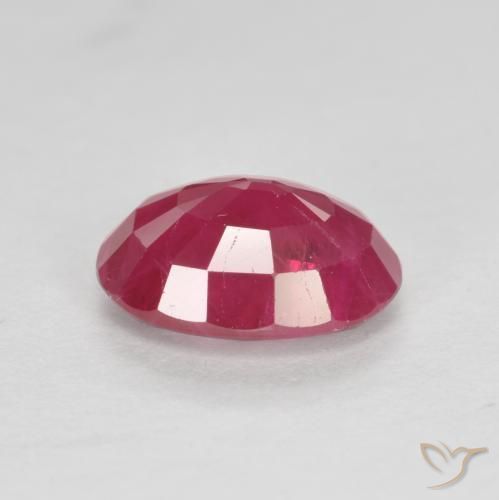 Ruby Gemstone in 7 x 5 mm (calibrated) Size for Sale, Ruby Stone in Jam Red Color