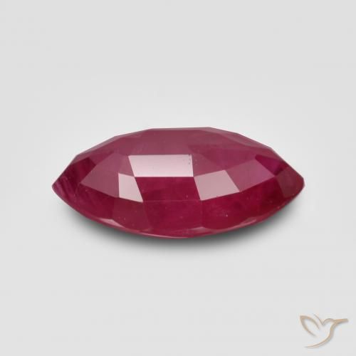 Ruby Gemstone in 9.2 x 4.6 mm Size for Sale, Ruby Stone in Pinkish Red Color