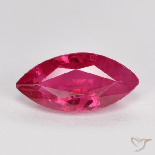 1.24ct Natural Light Red Ruby, Marquise, SI