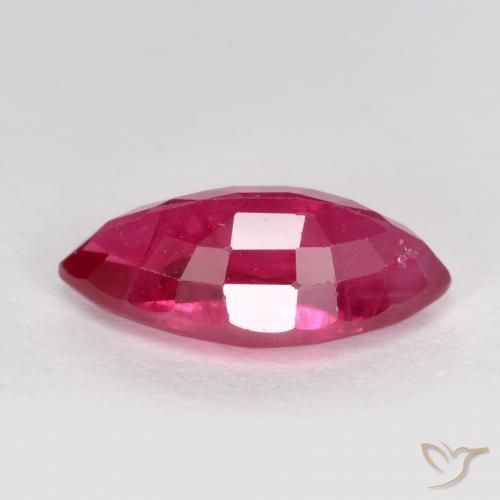 Ruby Gemstone in 9.4 x 4.5 mm Size for Sale, Ruby Stone in Light Red Color