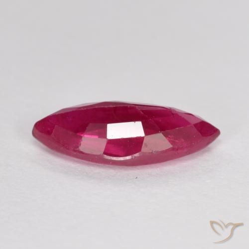 Ruby Gemstone in 9.8 x 4.5 mm Size for Sale, Ruby Stone in Light Red Color