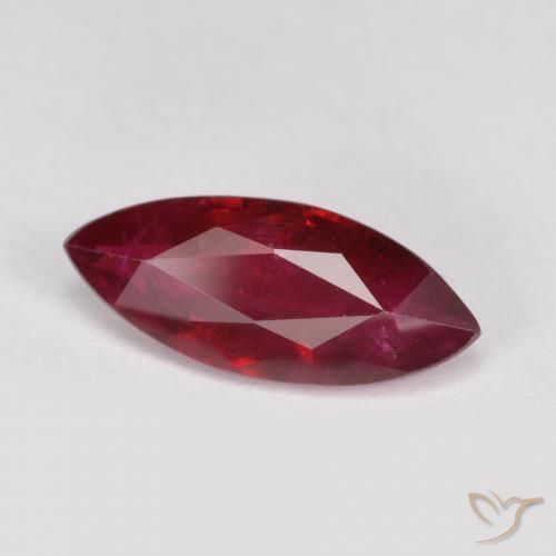 1.15 ct Red Ruby Stone, Natural Ruby in Marquise Facet Shape for Sale