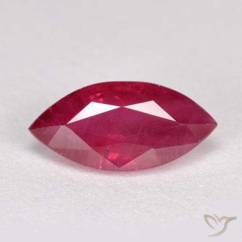 1.05ct Natural Medium-Dark Red Ruby, Marquise, SI