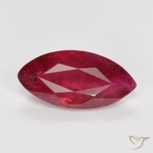 1.06ct Natural Medium Red Ruby, Marquise, SI