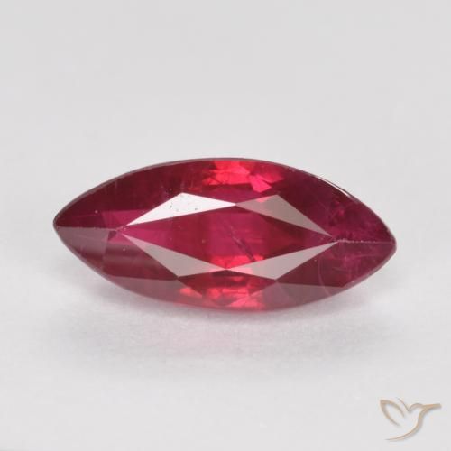 1.06 ct Marquise Cut Ruby, 9.1 x 4.1 mm From Myanmar, Photo A