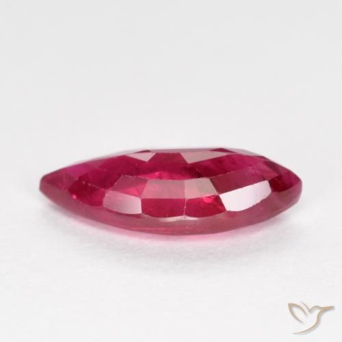 Ruby Gemstone in 9.5 x 4.6 mm Size for Sale, Ruby Stone in Deep Red Color