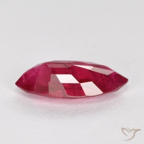 Ruby Gemstone in 9.3 x 4.3 mm Size for Sale, Ruby Stone in Deep Red Color