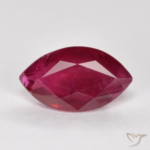 1.02ct Natural Deep Red Ruby, Marquise, SI