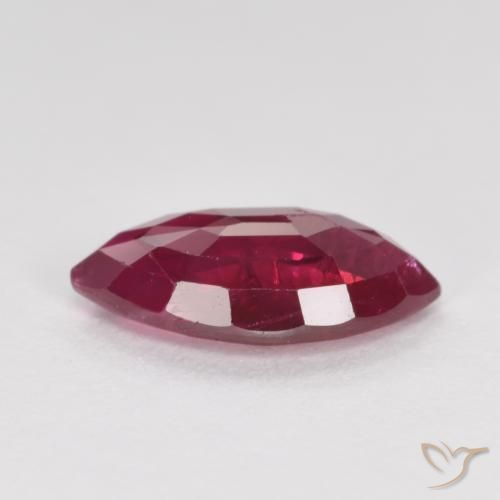 Ruby Gemstone in 8.8 x 5.1 mm Size for Sale, Ruby Stone in Deep Red Color