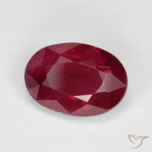 1.04ct Natural Deep Red Ruby, Oval, SI