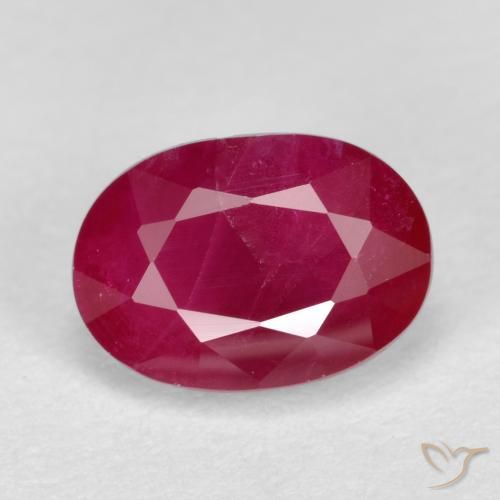 1.25ct Natural Jam Red Ruby, Oval, SI