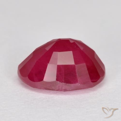 Ruby Gemstone in 7 x 5 mm (calibrated) Size for Sale, Ruby Stone in Jam Red Color