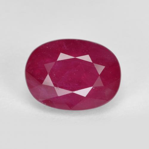 Rouge moyen Rubis gemme - 1.6ct Ovale facette (ID: 569927)