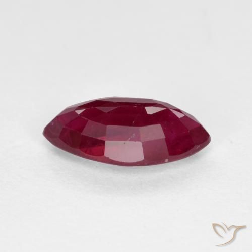 Ruby Gemstone in 8.7 x 4.5 mm Size for Sale, Ruby Stone in Deep Red Color