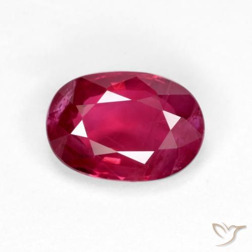 1.05ct Natural Medium-Dark Red Ruby, Oval, VS-SI