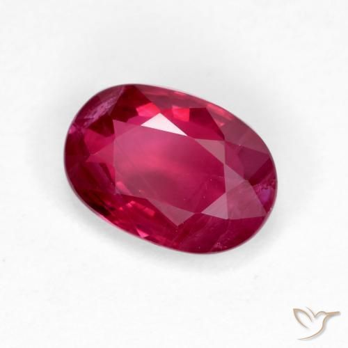 1.05 ct Red Ruby Stone, Natural Ruby in Oval Facet Shape for Sale