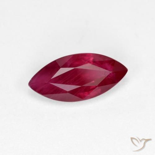 1.10 ct Red Ruby Stone, Natural Ruby in Marquise Facet Shape for Sale