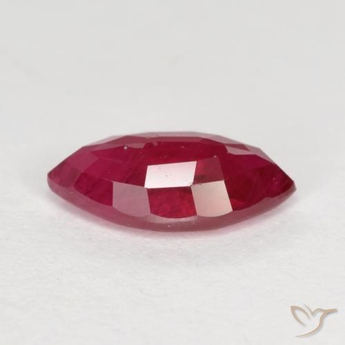 Ruby Gemstone in 9 x 4.7 mm Size for Sale, Ruby Stone in Blood Red Color