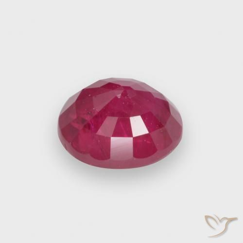 1.25ct Natural Light Red Ruby, Oval, VS