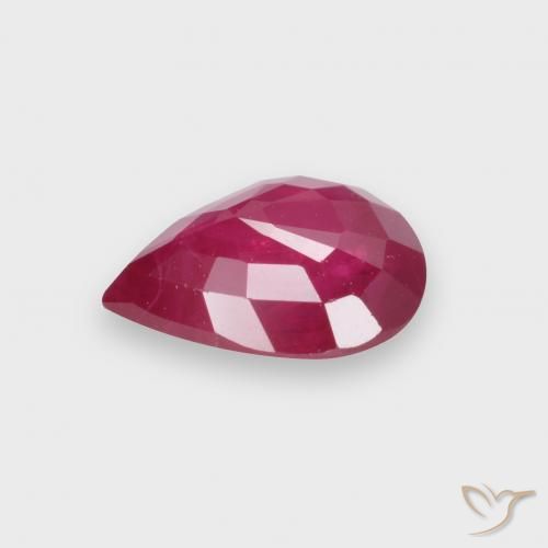Ruby Gemstone in 7.1 x 6 mm Size for Sale, Ruby Stone in Light Red Color