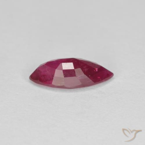 Ruby Gemstone in 8.9 x 4.3 mm Size for Sale, Ruby Stone in Medium Red Color