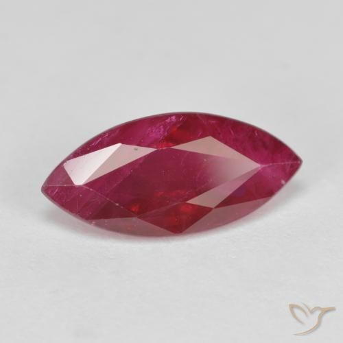 1.80 ct Red Ruby Stone, Natural Ruby in Marquise Facet Shape for Sale
