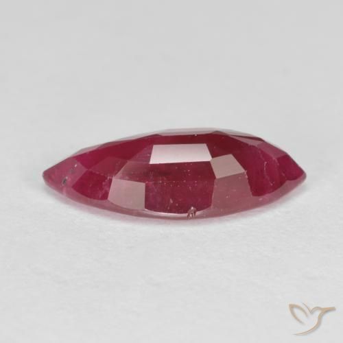 Ruby Gemstone in 11.6 x 5.4 mm Size for Sale, Ruby Stone in Medium Red Color