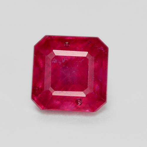 Rojo mermelada Rubí Gema - 1.7ct Corte octagonal (ID: 576894)