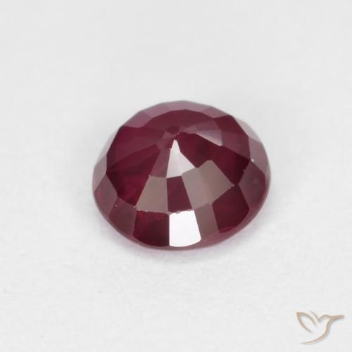 Ruby Gemstone in 4 mm (calibrated) Size for Sale, Ruby Stone in Deep Red Color