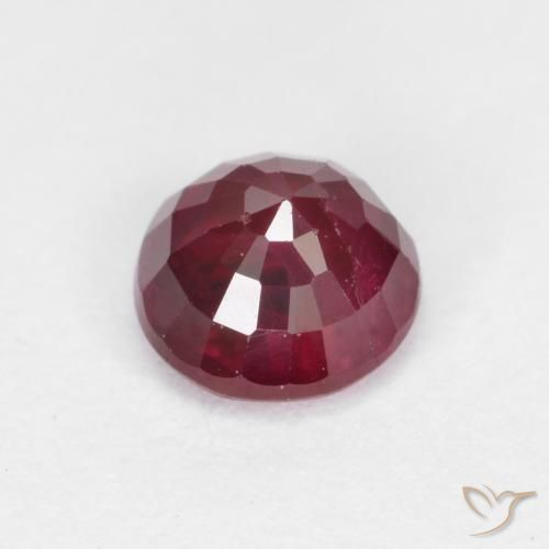 Ruby Gemstone in 4.2 mm Size for Sale, Ruby Stone in Medium Red Color