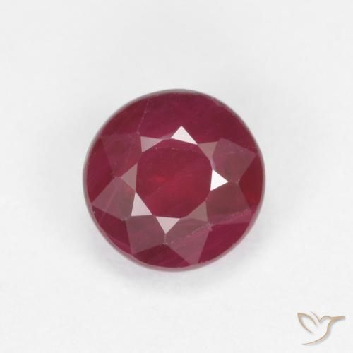Rubis Tour en damier des États-Unis 0,42 ct, dimension 4,2mm, pureté si, pierre gemme naturelle Chauffé, 1 pièce Rubis de couleur Rouge sang, dureté Mohs de 9 convient aux bijoux de tous les jours, pierre de sagesse, Pierre de naissance de juillet, Photo A