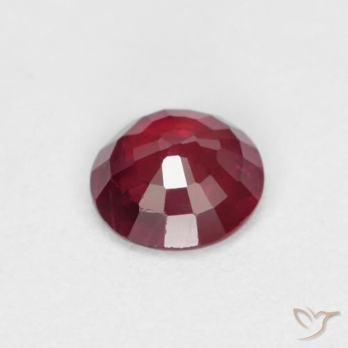 Ruby Gemstone in 4 mm (calibrated) Size for Sale, Ruby Stone in Blood Red Color