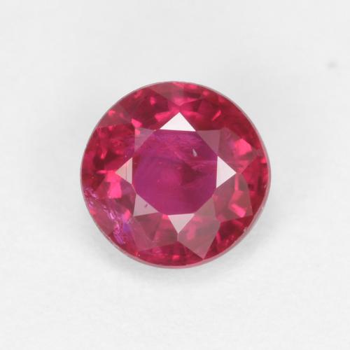Rojo claro Rubí Gema - 0.4ct Faceta Redonda (ID: 590708)