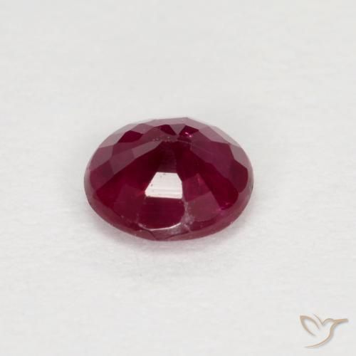 Ruby Gemstone in 4 mm (calibrated) Size for Sale, Ruby Stone in Medium Red Color