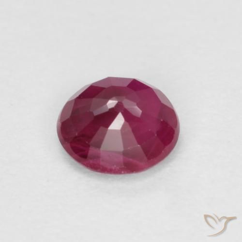 Ruby Gemstone in 4 mm (calibrated) Size for Sale, Ruby Stone in Deep Red Color