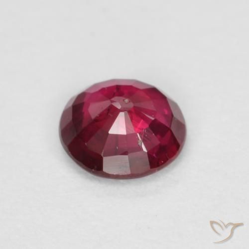 Ruby Gemstone in 4 mm (calibrated) Size for Sale, Ruby Stone in Deep Red Color