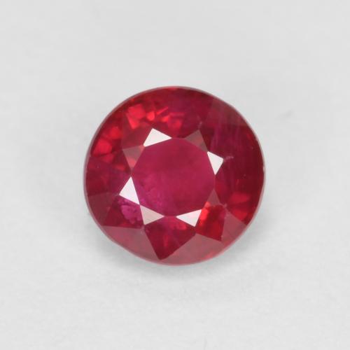dunkelrot Rubin Edelstein - 0.4ct Rund Facettenschliff (ID: 590967)