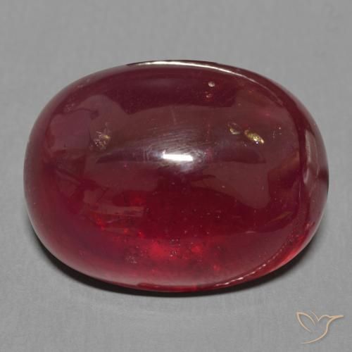 13.94ct Natural Dark Red Ruby, Oval, Translucent